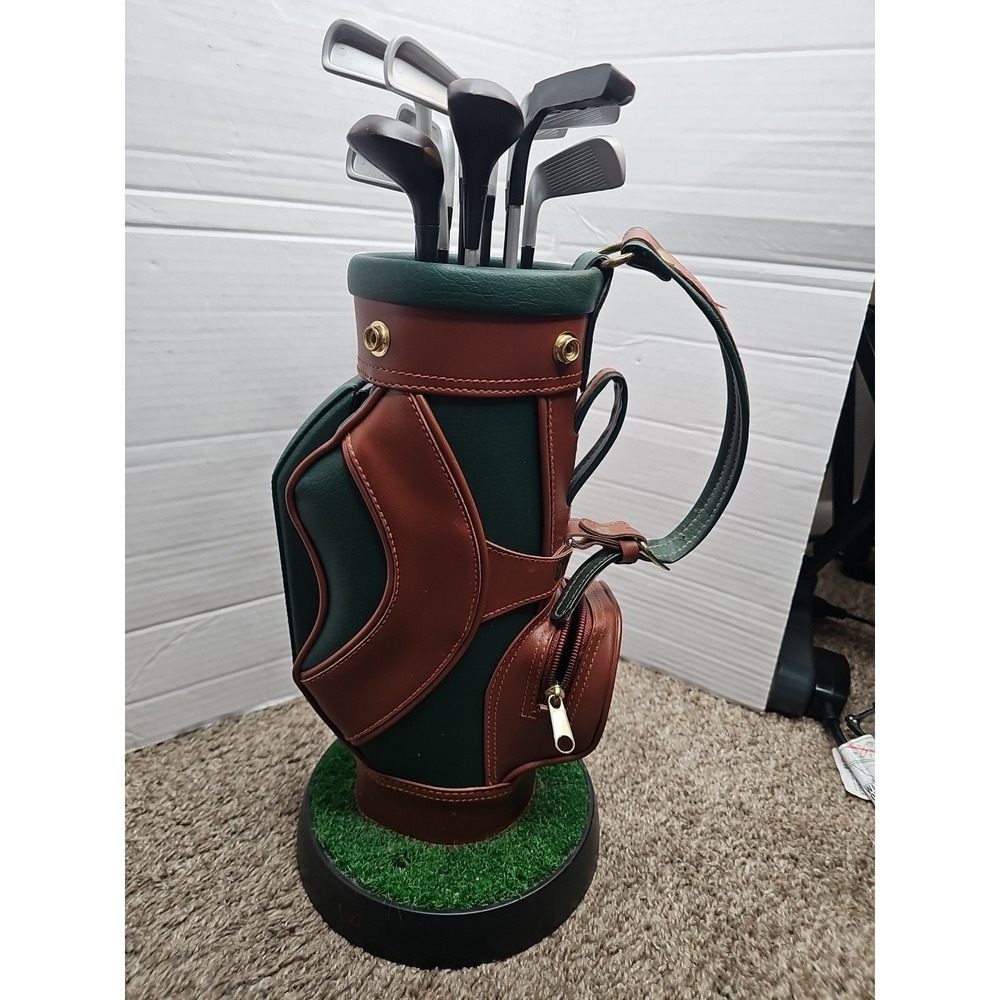 Vintage Golf Bag Corded Push Button Retro Landline Telephone No Tested